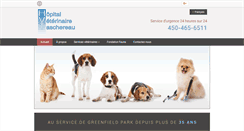 Desktop Screenshot of hopitalveterinairetaschereau.com